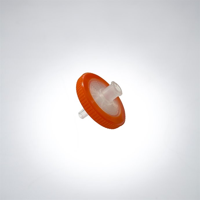 Syringe Filter, Nylon, 25mm*10µm, Orange